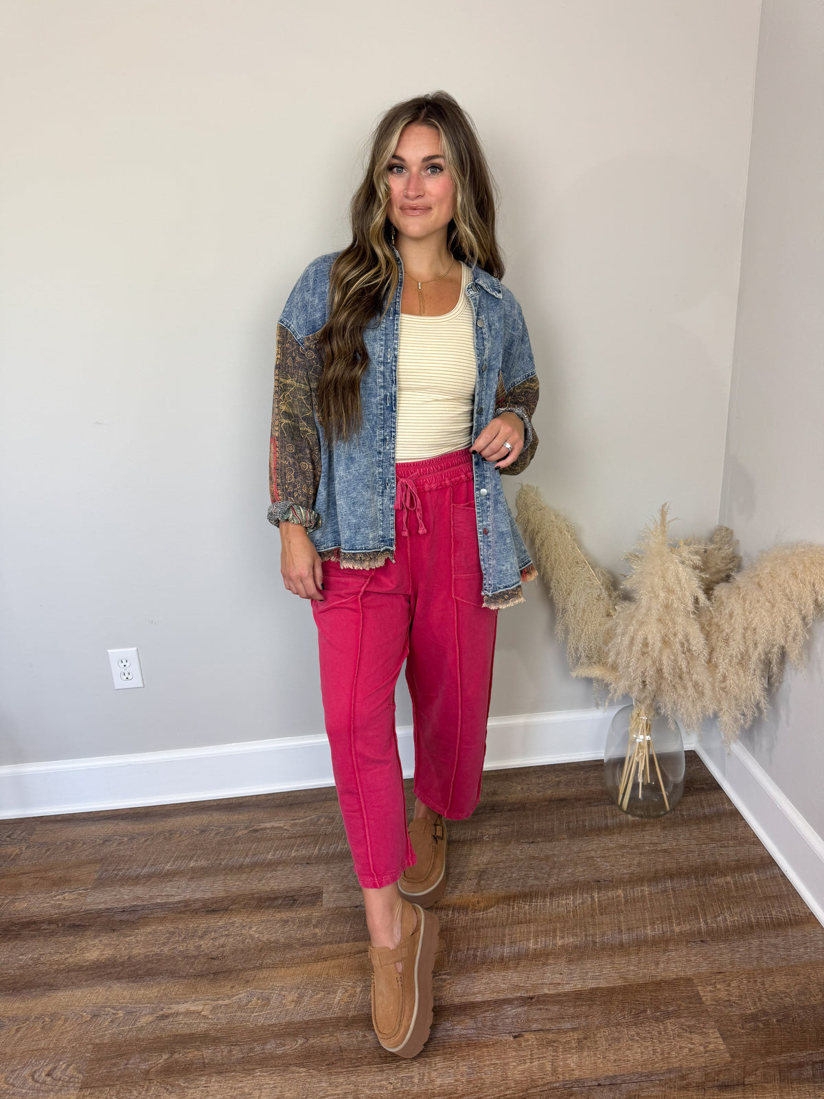 Hattie Denim Top