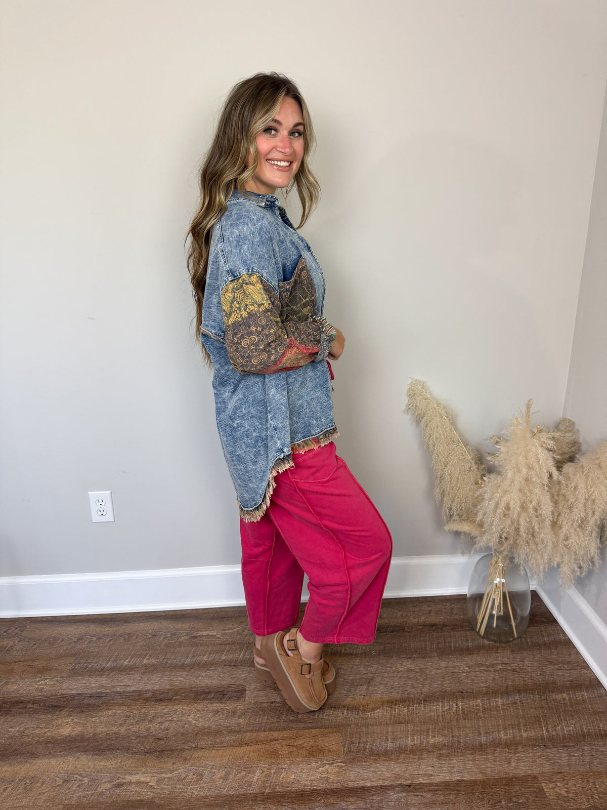 Hattie Denim Top