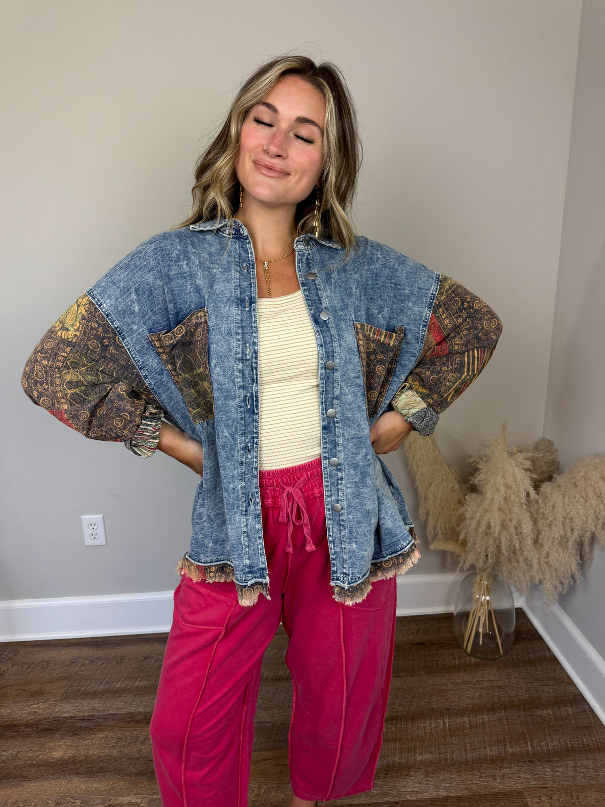 Hattie Denim Top