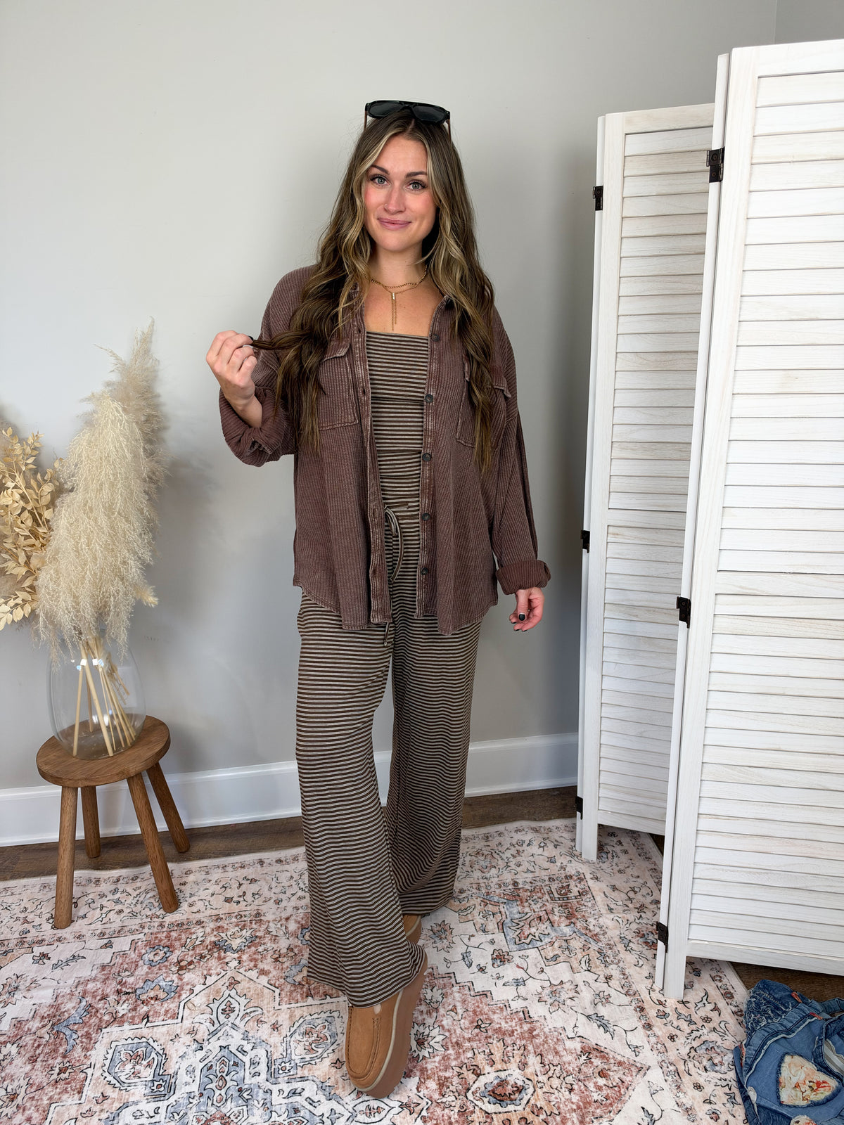 Cabo Thermal Shacket | Dark Brown