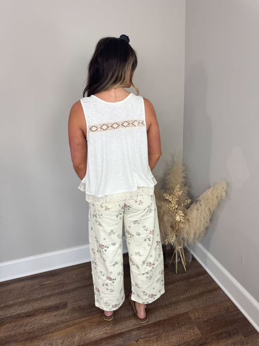 Steele Floral Barrel Jeans