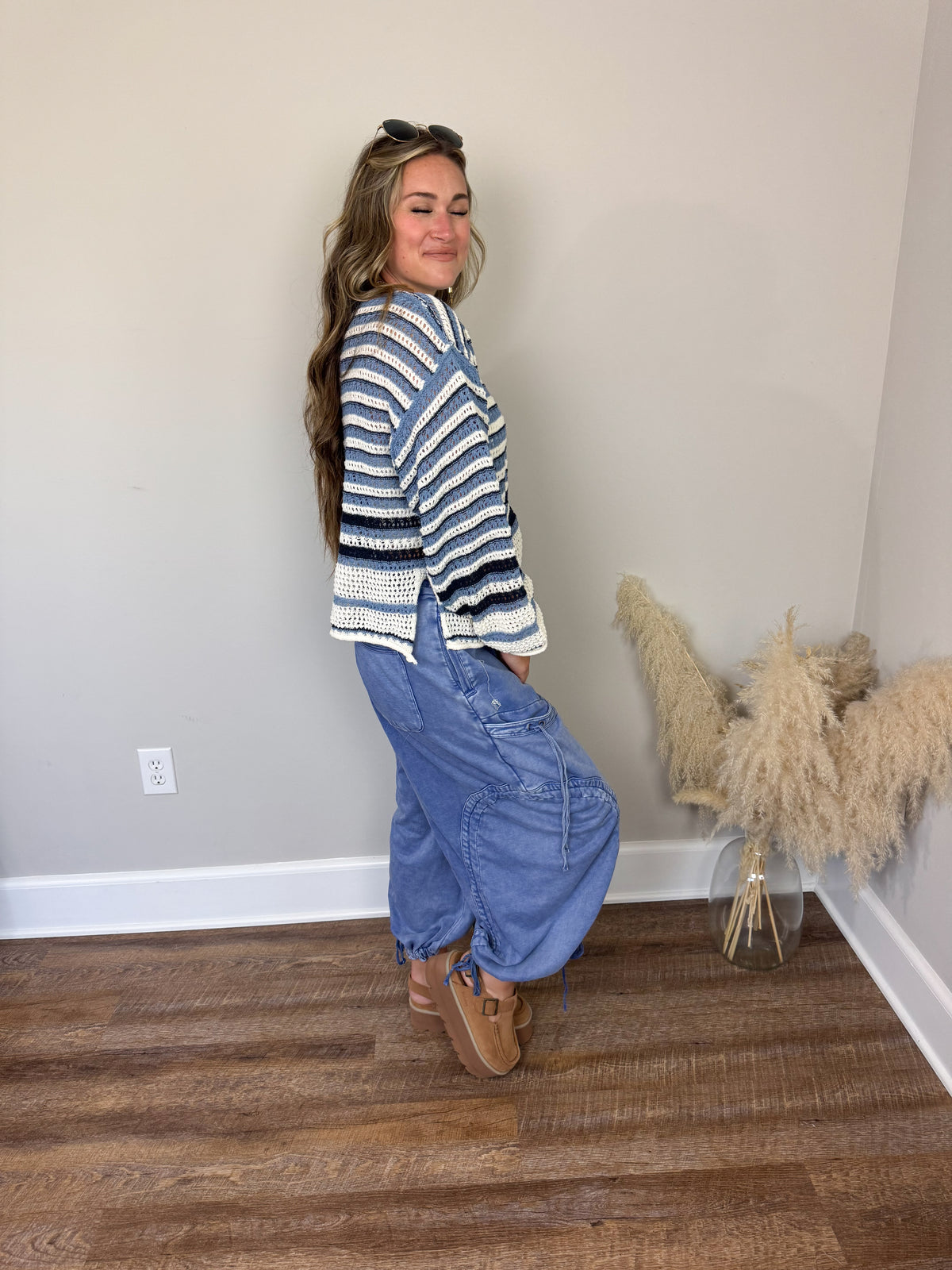 Brighton Striped Sweater | Blue