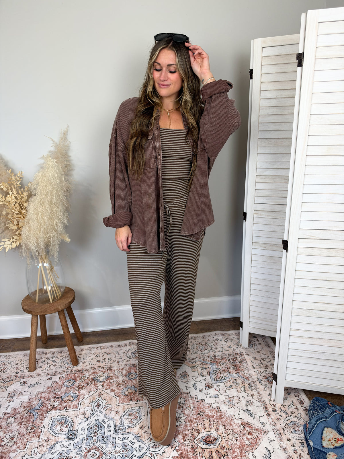Cabo Thermal Shacket | Dark Brown