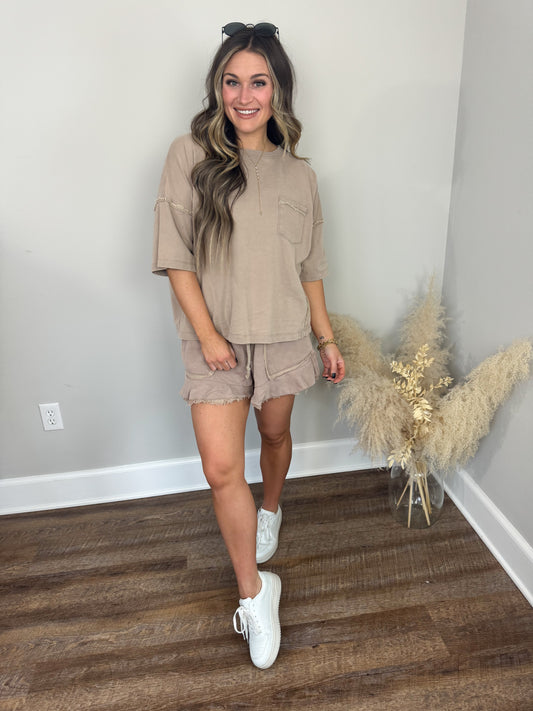Auburn Terry Top | Mocha