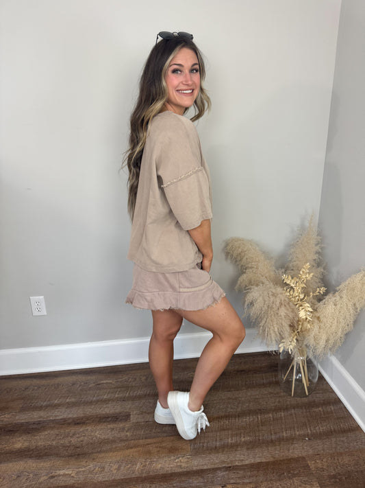 Auburn Terry Top | Mocha