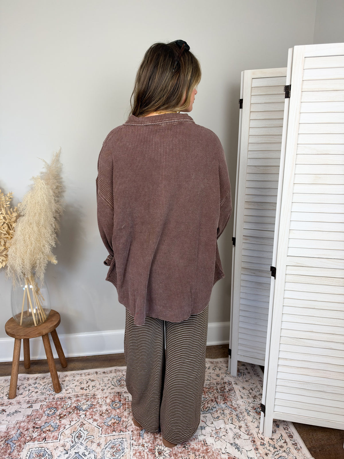 Cabo Thermal Shacket | Dark Brown