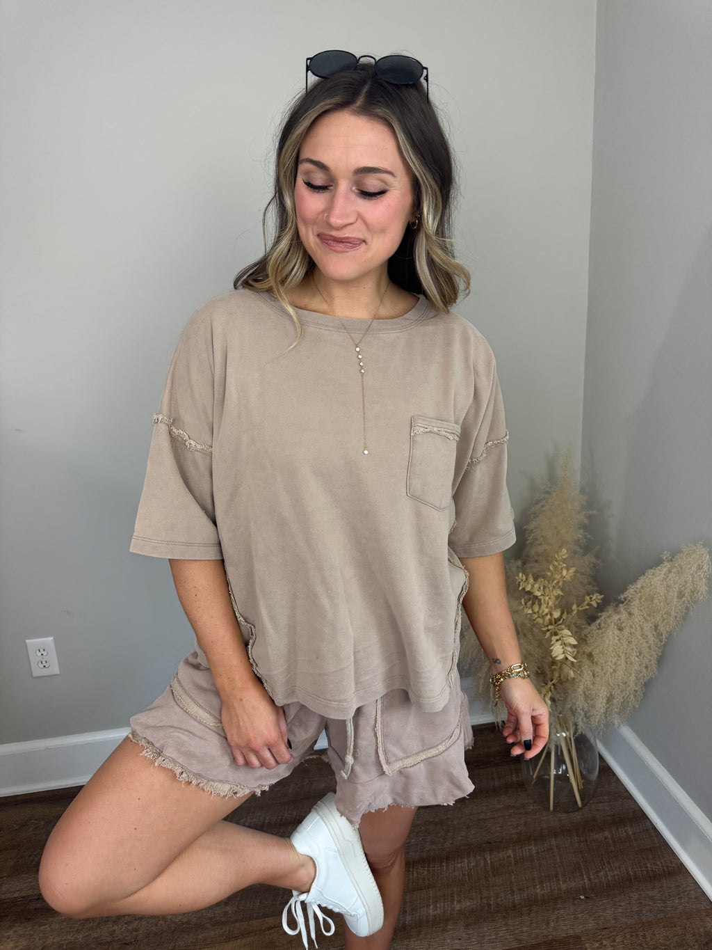 Auburn Terry Top | Mocha