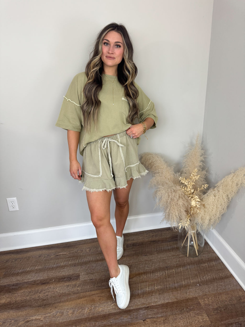 Auburn Terry Top | Olive