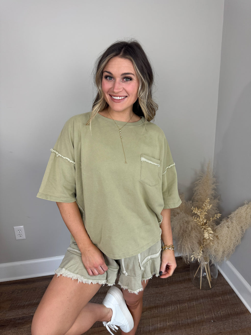 Auburn Terry Top | Olive