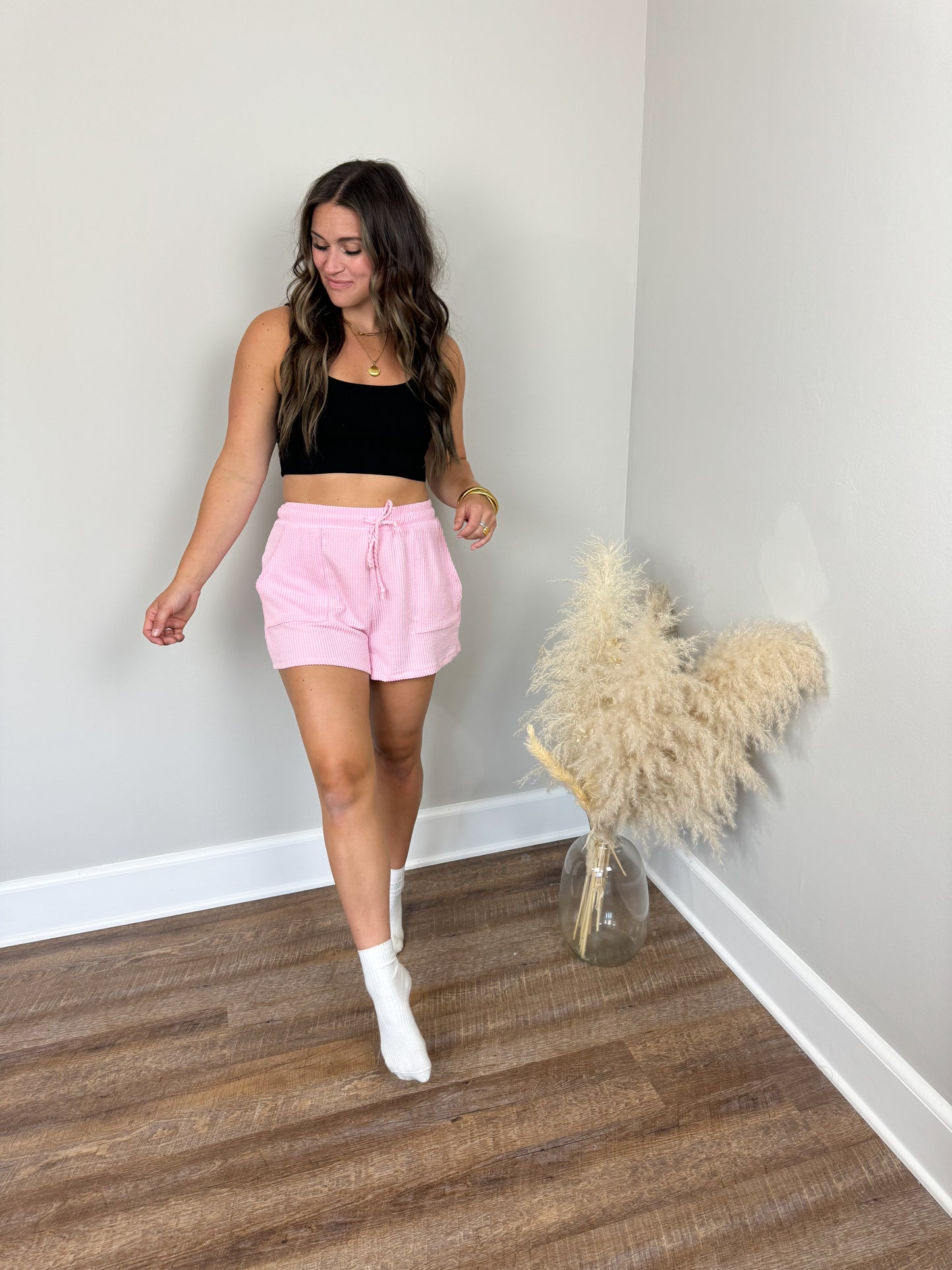 Coffee Date Shorts | Baby Pink