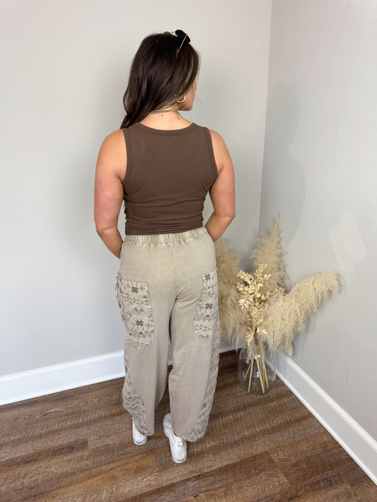 Clark Scoop Tank Top | Brown