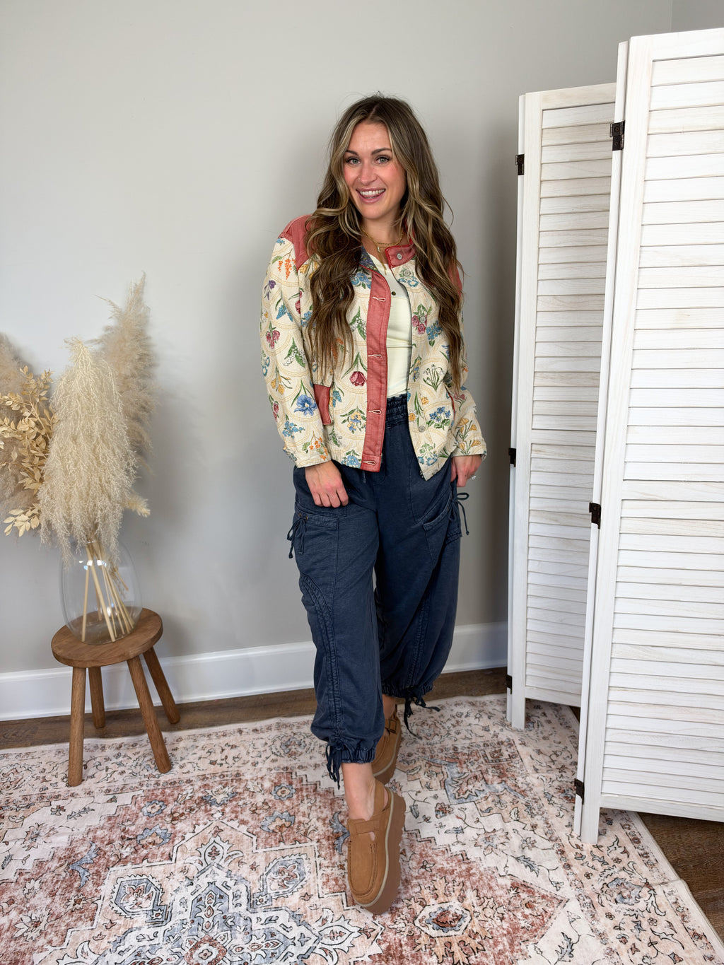 Wildflower Jacquard Jacket | Natural