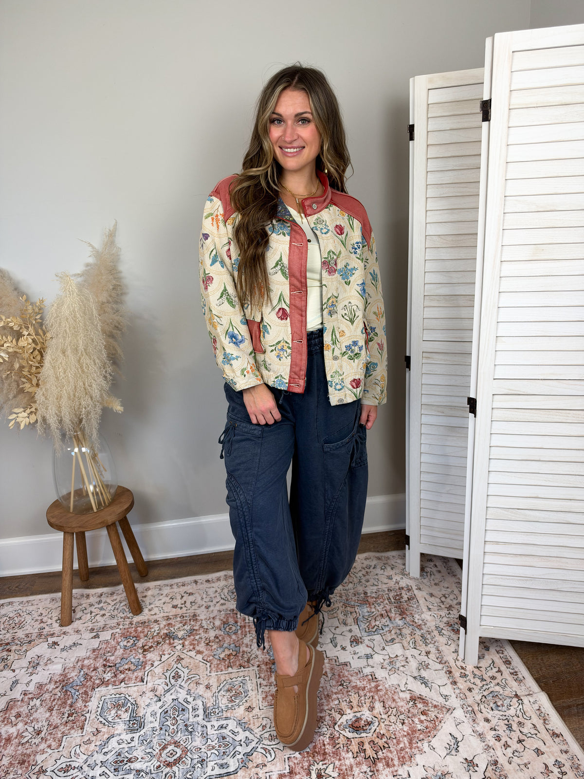 Wildflower Jacquard Jacket | Natural