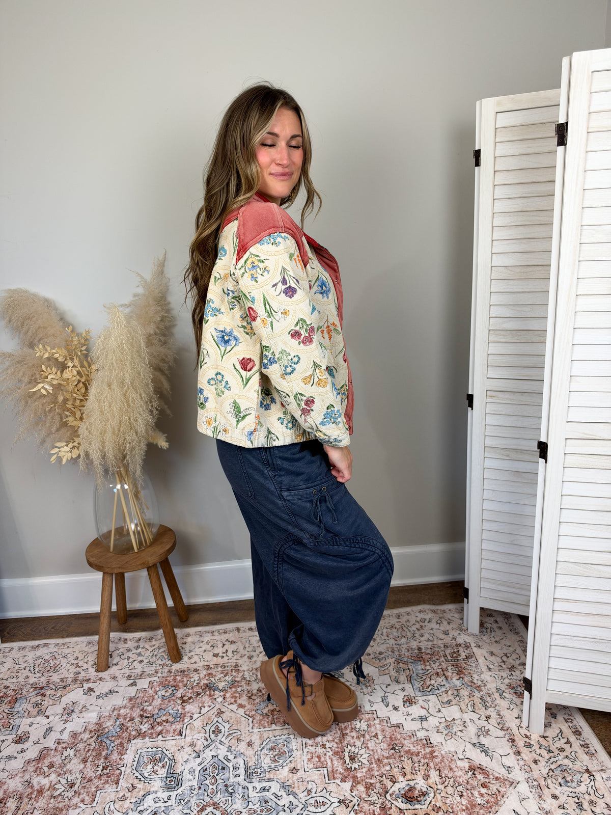 Wildflower Jacquard Jacket | Natural