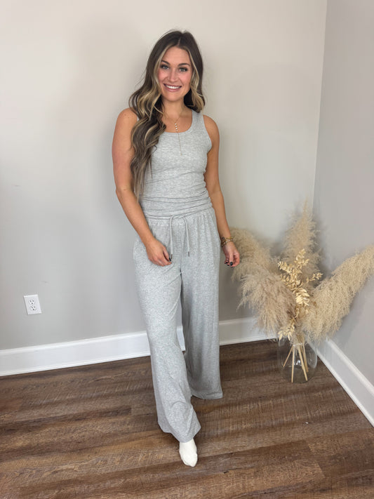 Clark Scoop Tank Top | Grey