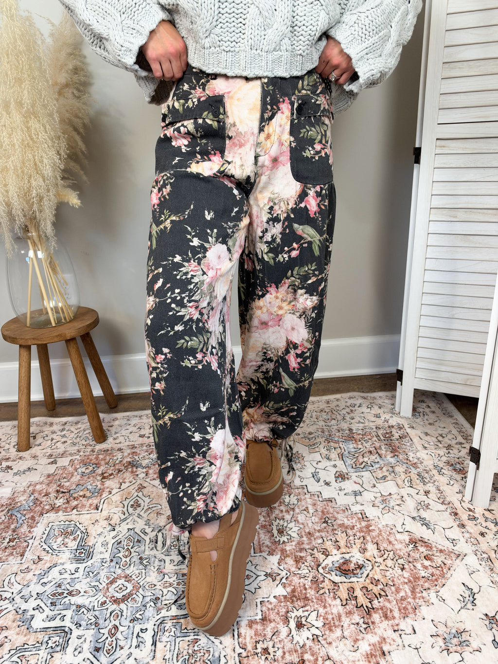 Midnight Garden Pants | Black