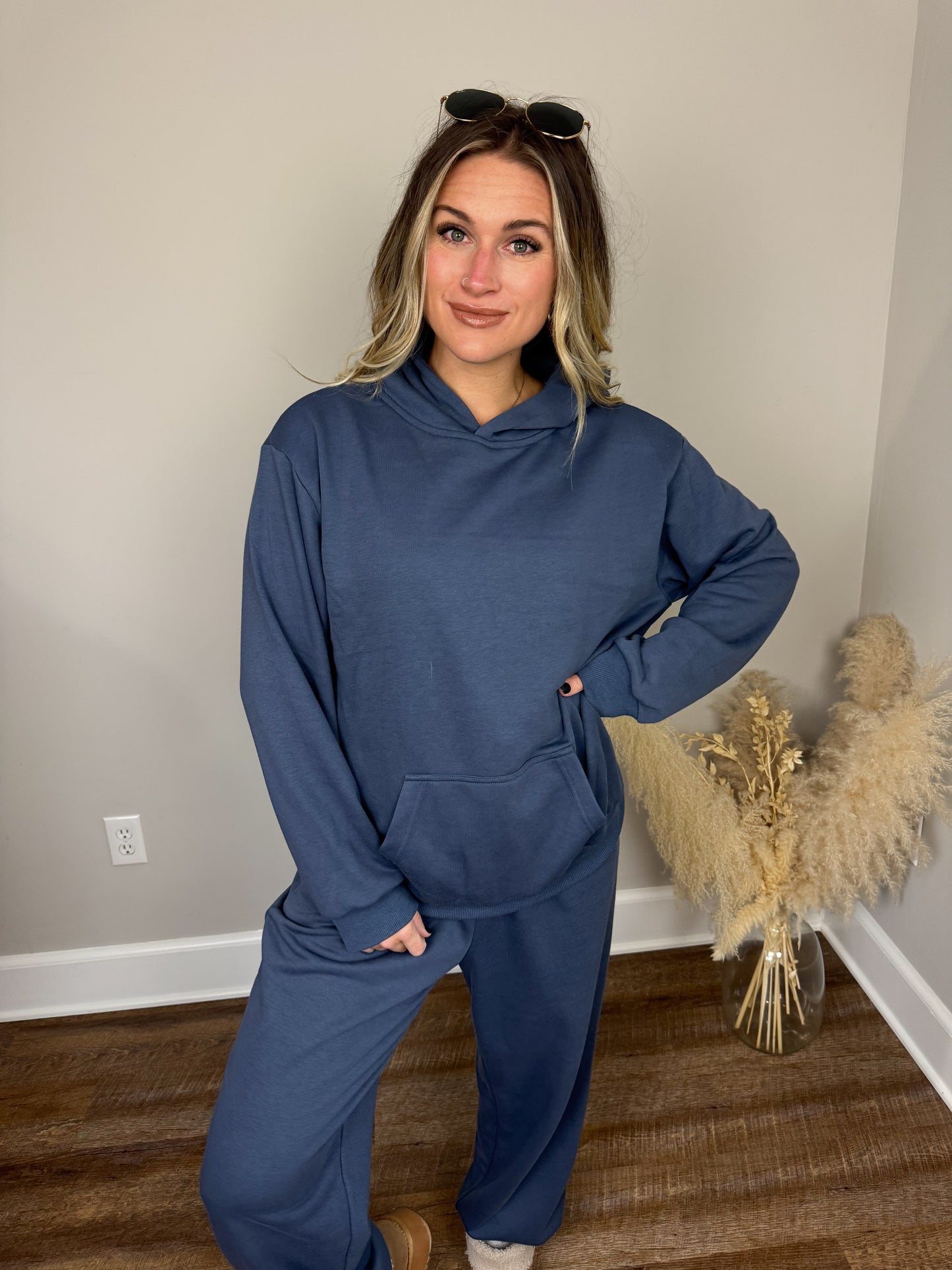 Boston Hoodie | Blue