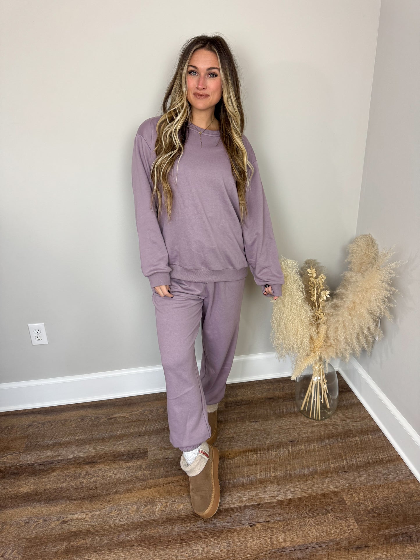 Boston Crew Neck | Purple