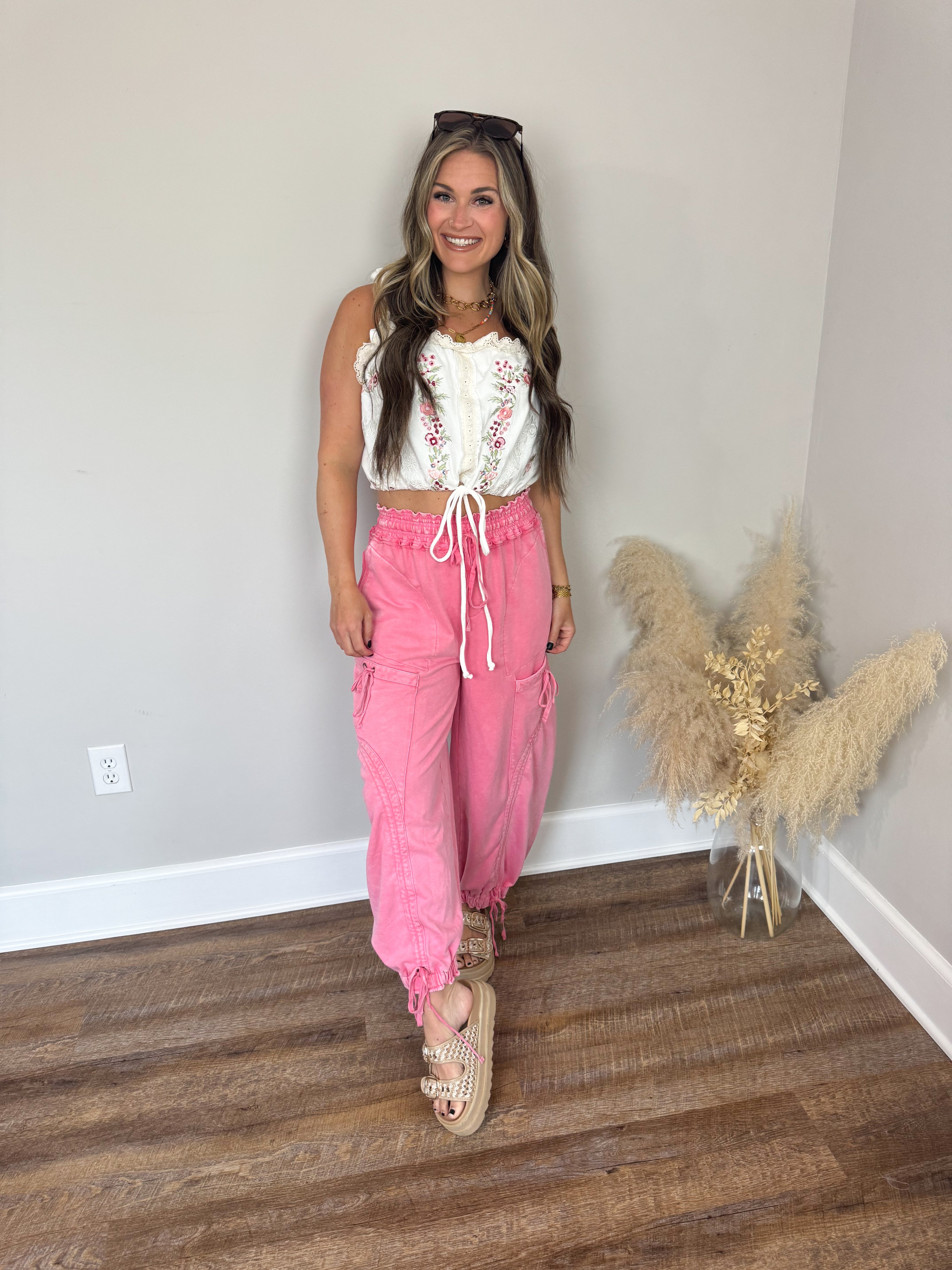 Heritage French Terry Pants | Bubblegum