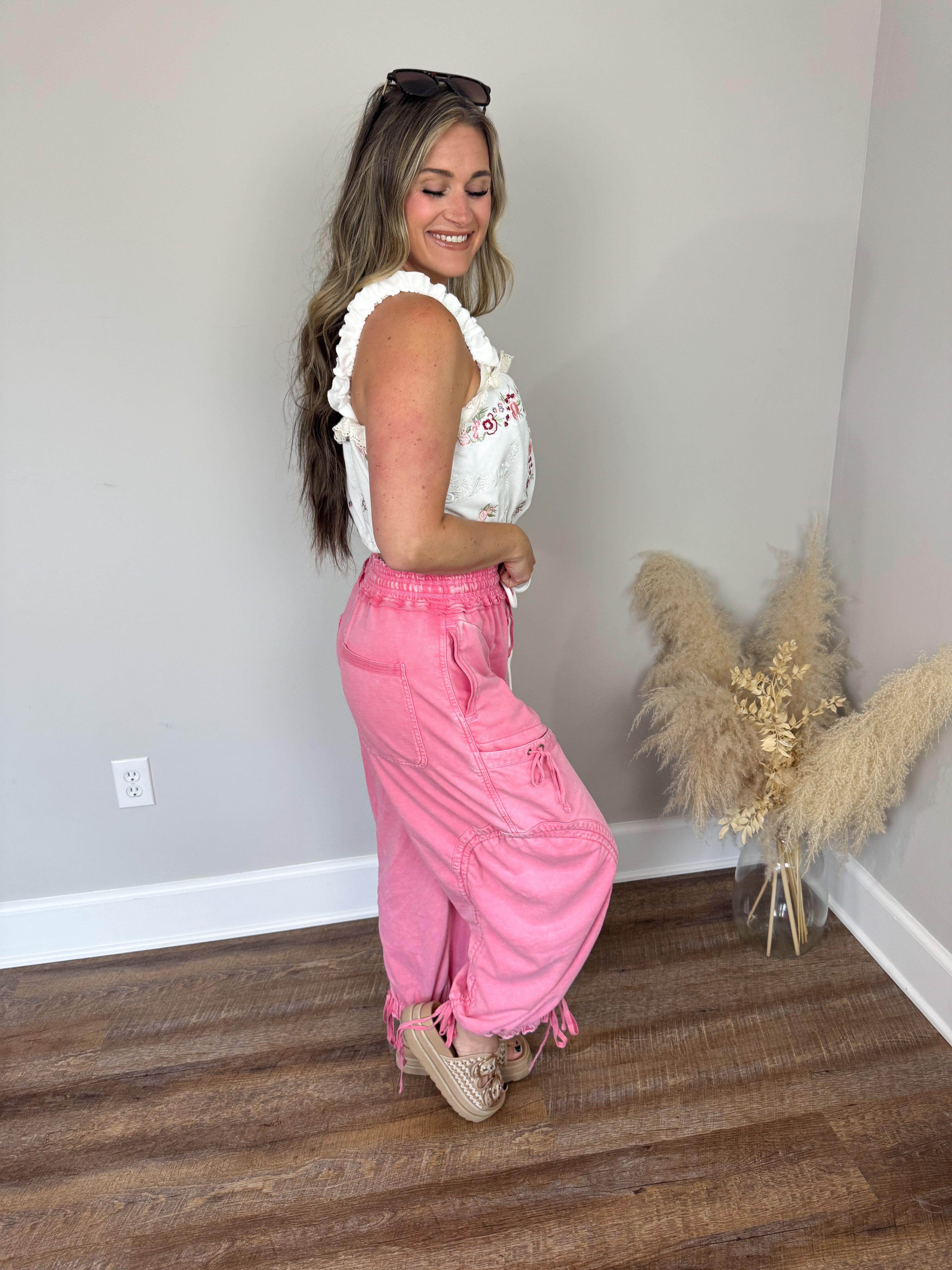 Heritage French Terry Pants | Bubblegum