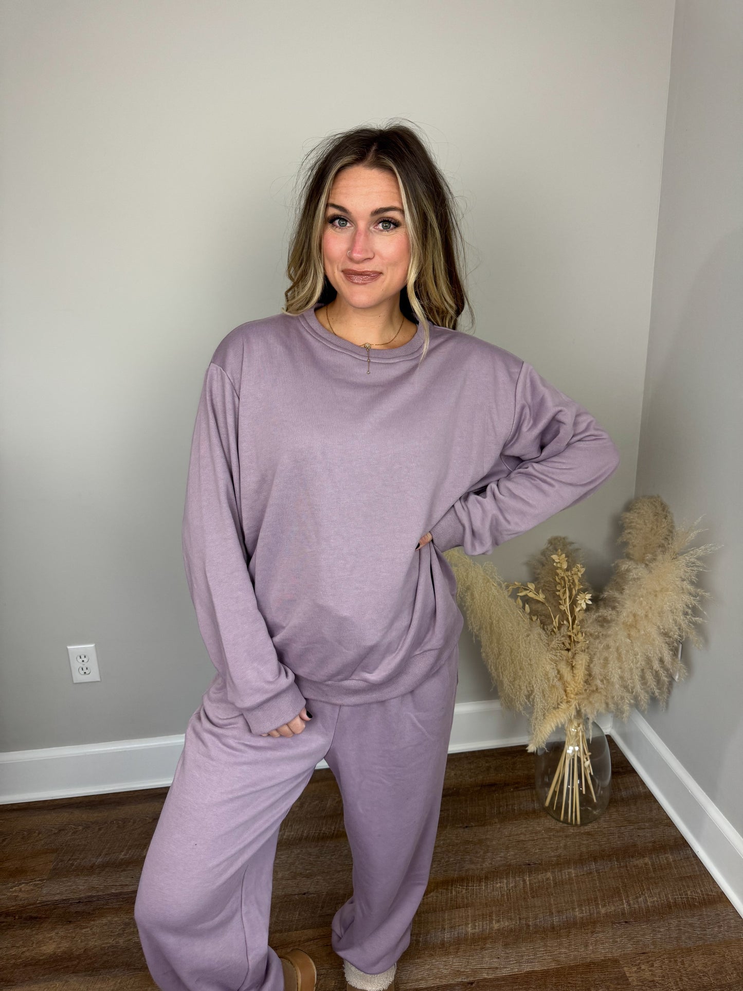 Boston Crew Neck | Purple