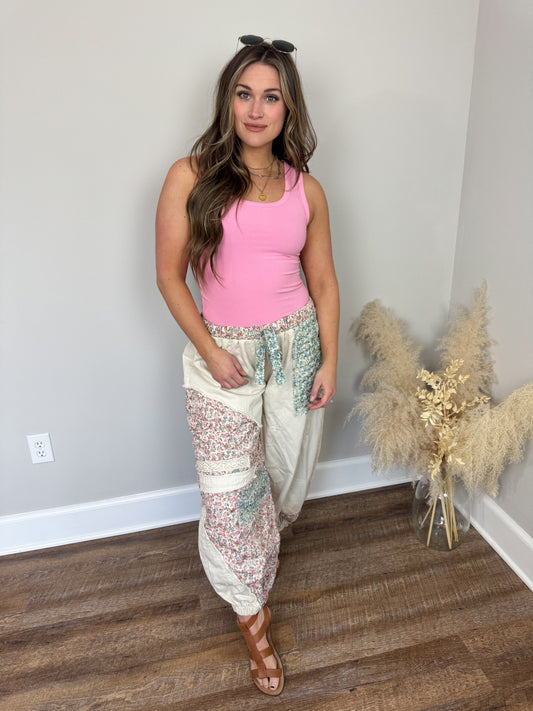 Clark Scoop Tank Top | Pink