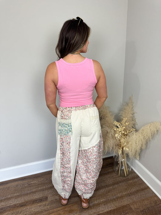 Clark Scoop Tank Top | Pink