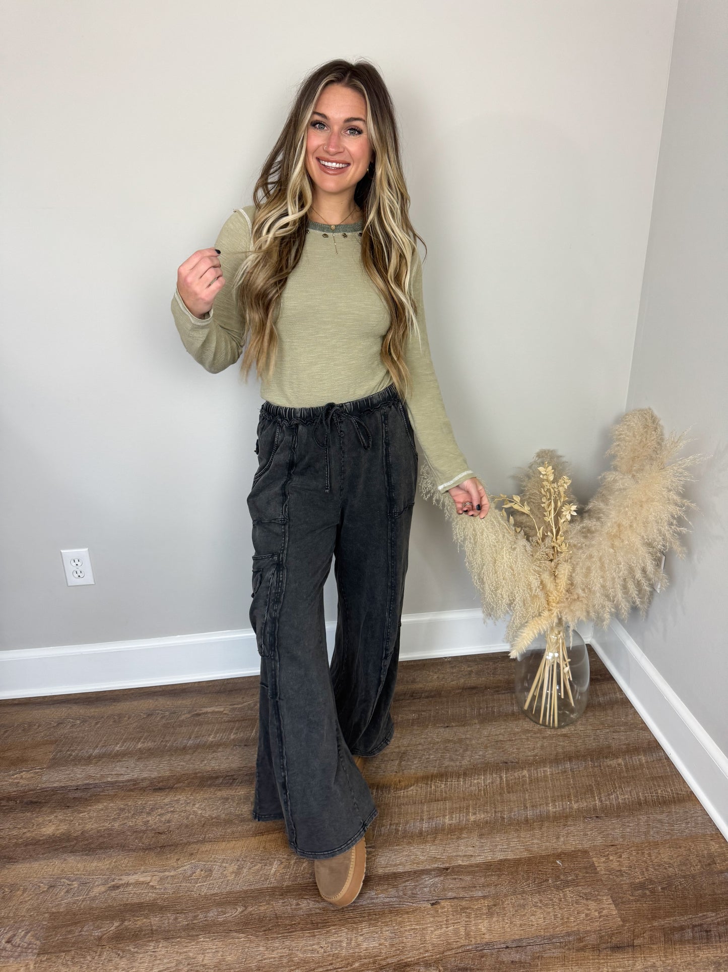 Ivy Long Sleeve Top | Olive