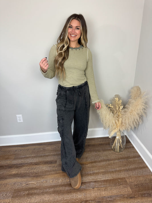 Ivy Long Sleeve Top | Olive