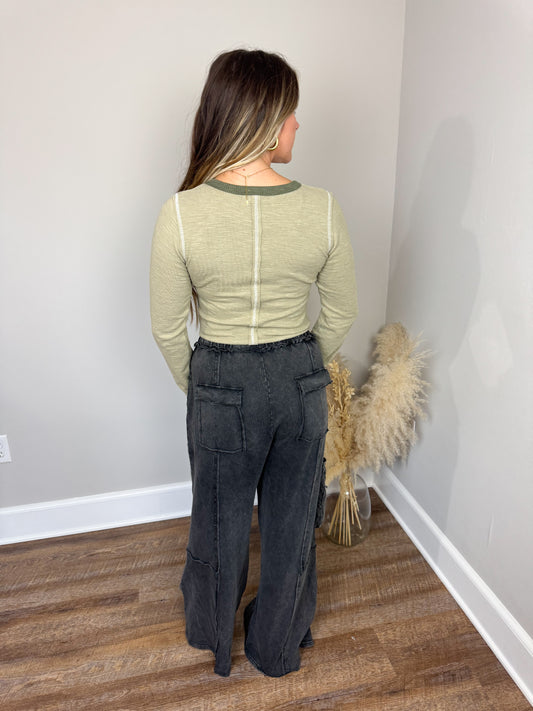 Ivy Long Sleeve Top | Olive