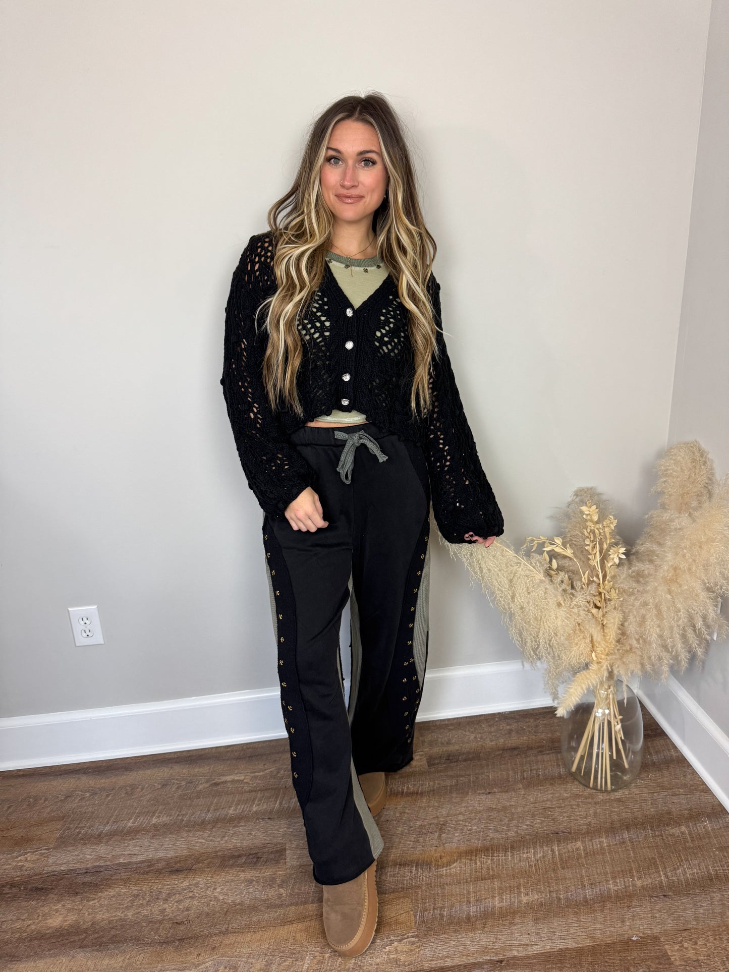 Onyx Night Terry Pants