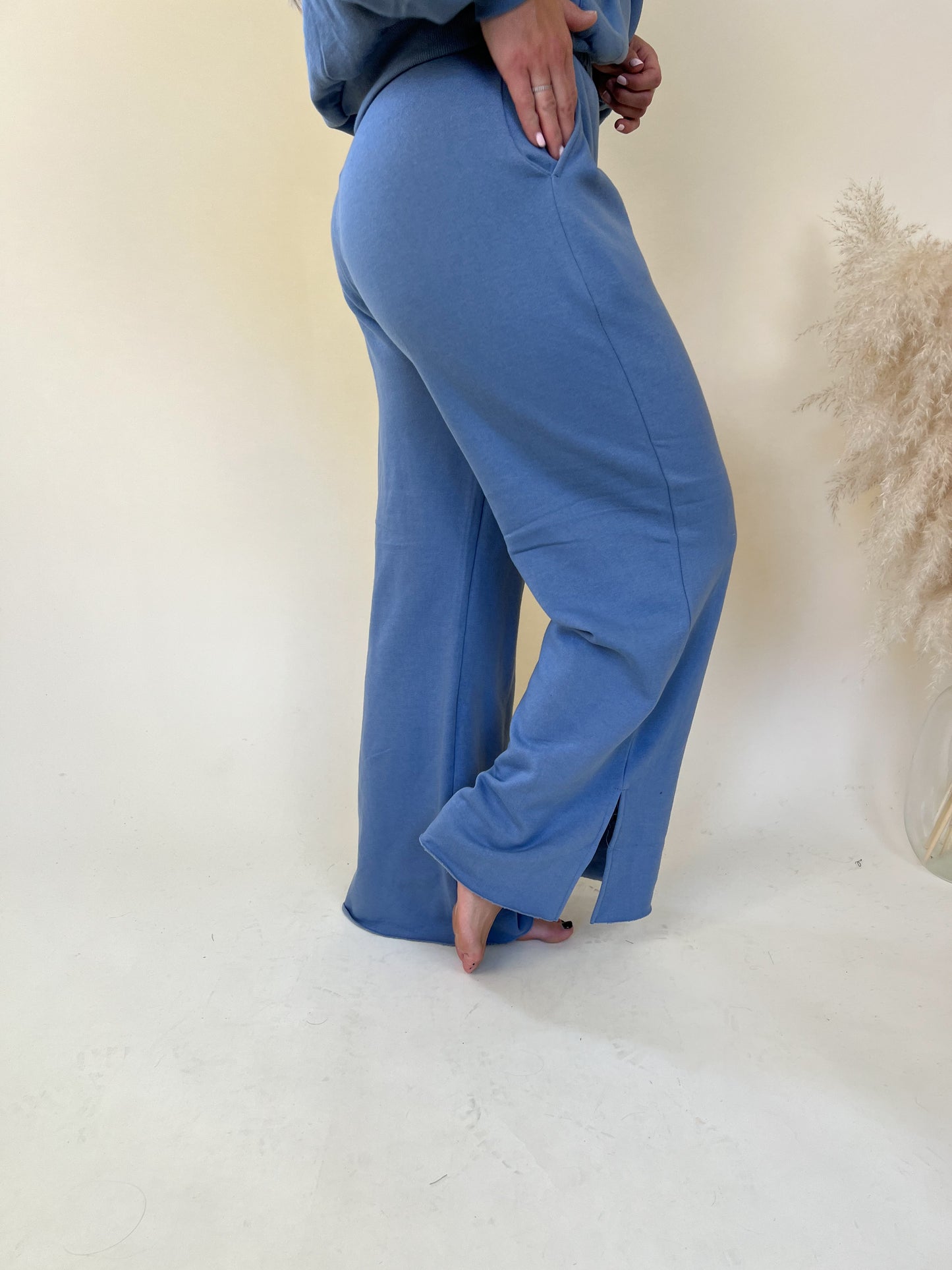 Cozy Up Wide Leg Pants | Blue FINAL SALE