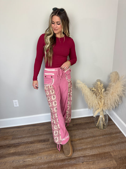 Clark High Neck Long Sleeve | Burgundy