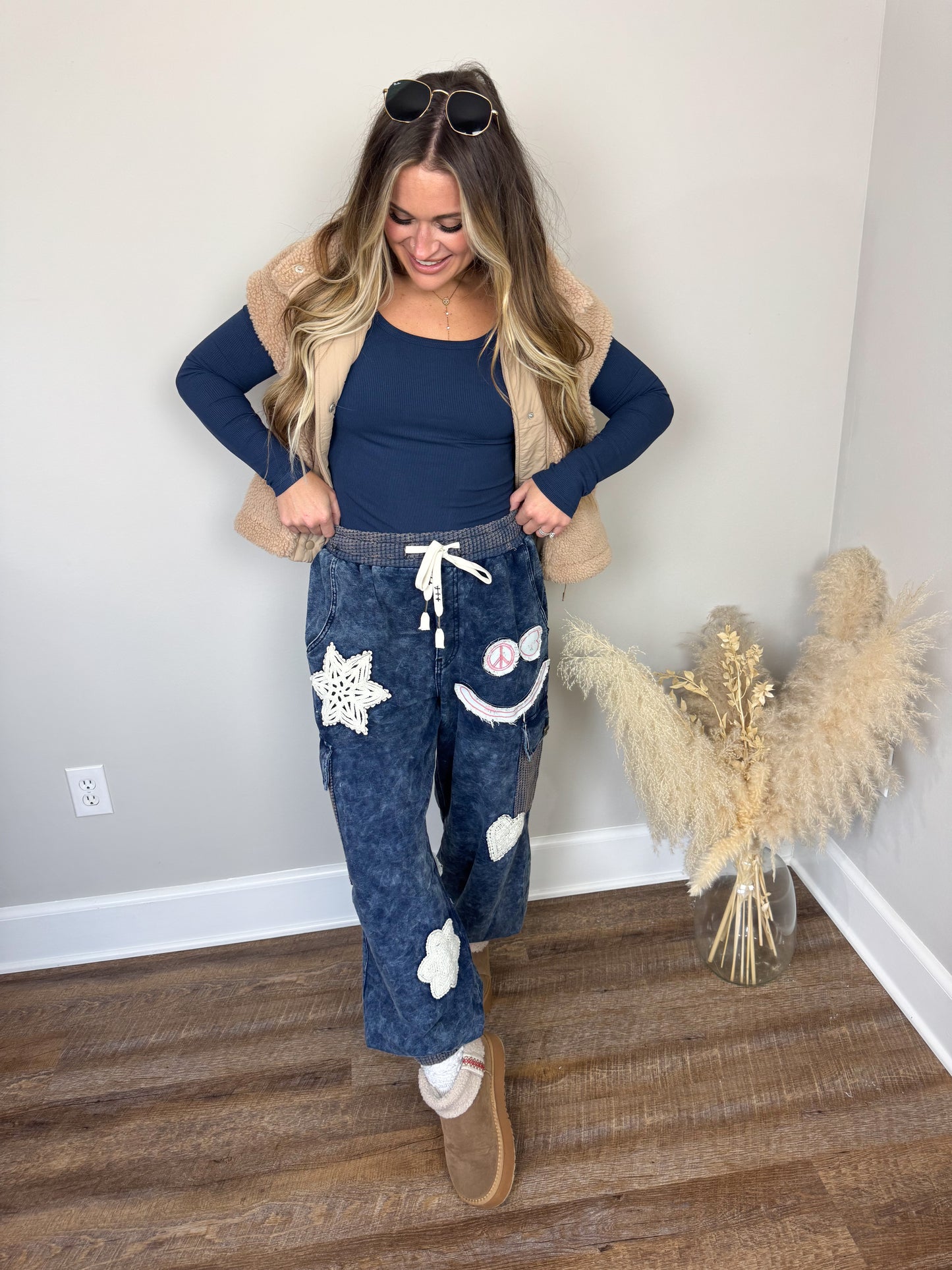 So Happy Patchwork Joggers