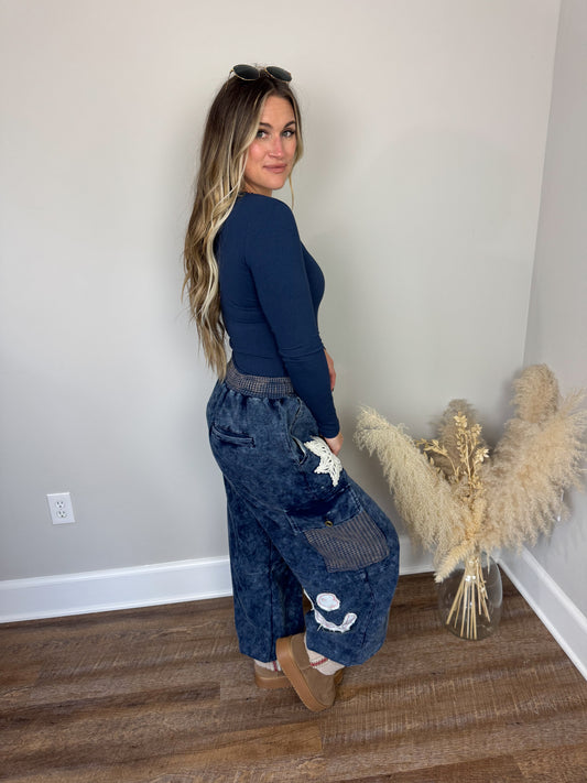 So Happy Patchwork Joggers