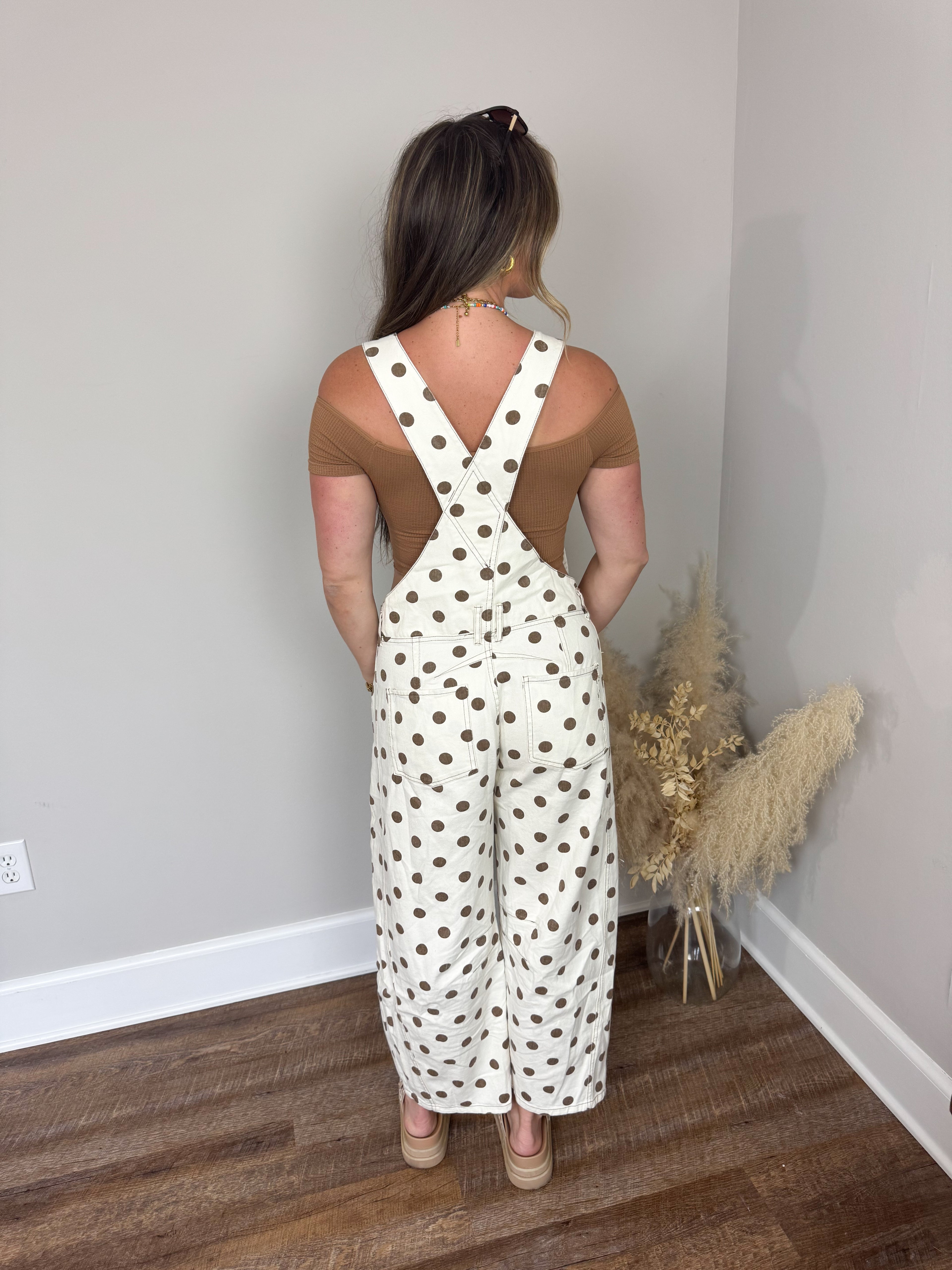 Bayside Polka Dot Overalls