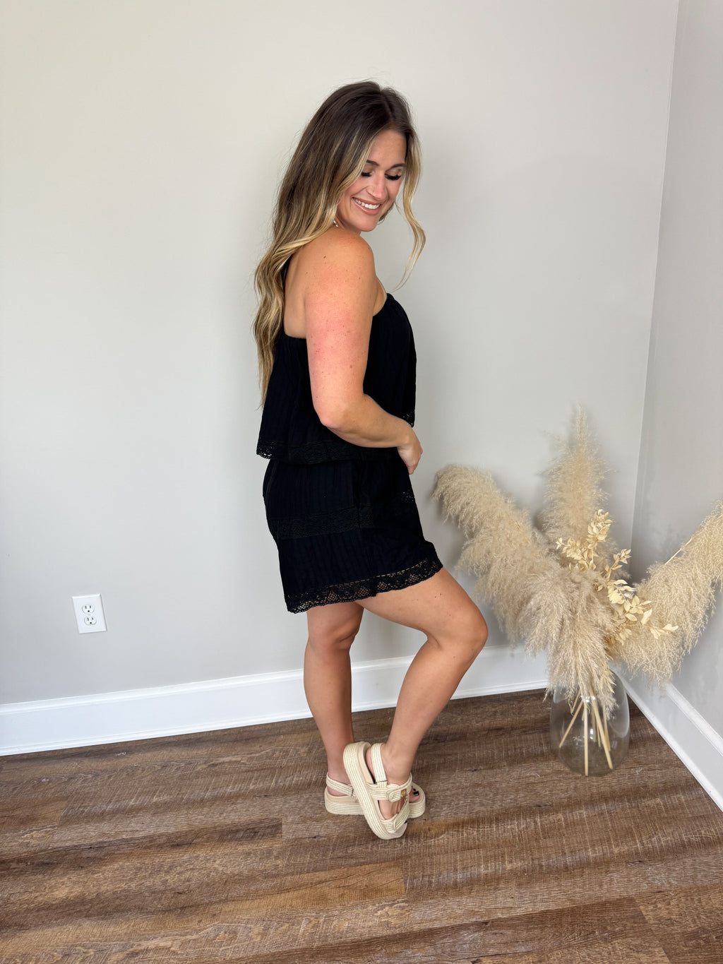 Nicole Embroidered Romper