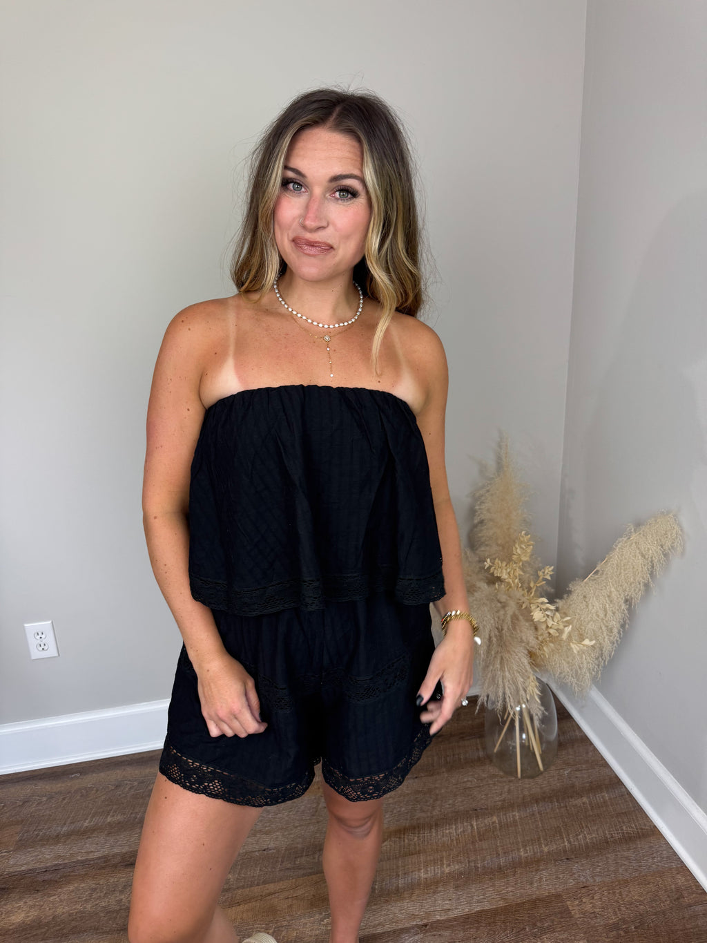 Nicole Embroidered Romper