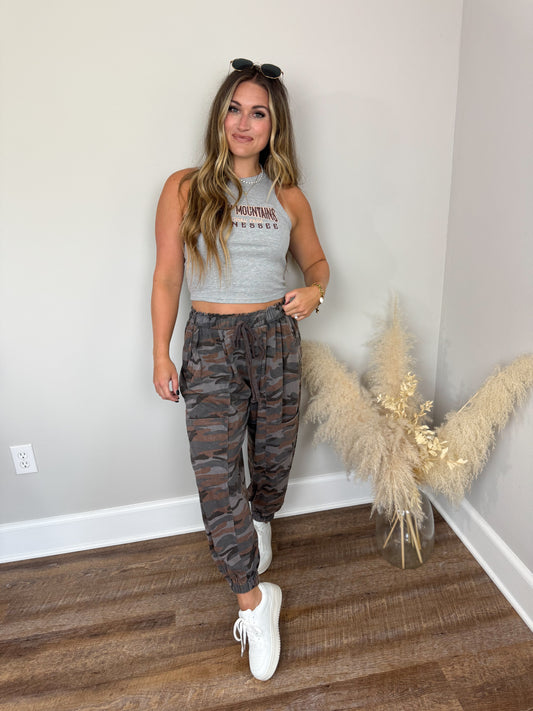 Smoky Mountains Cropped Tank