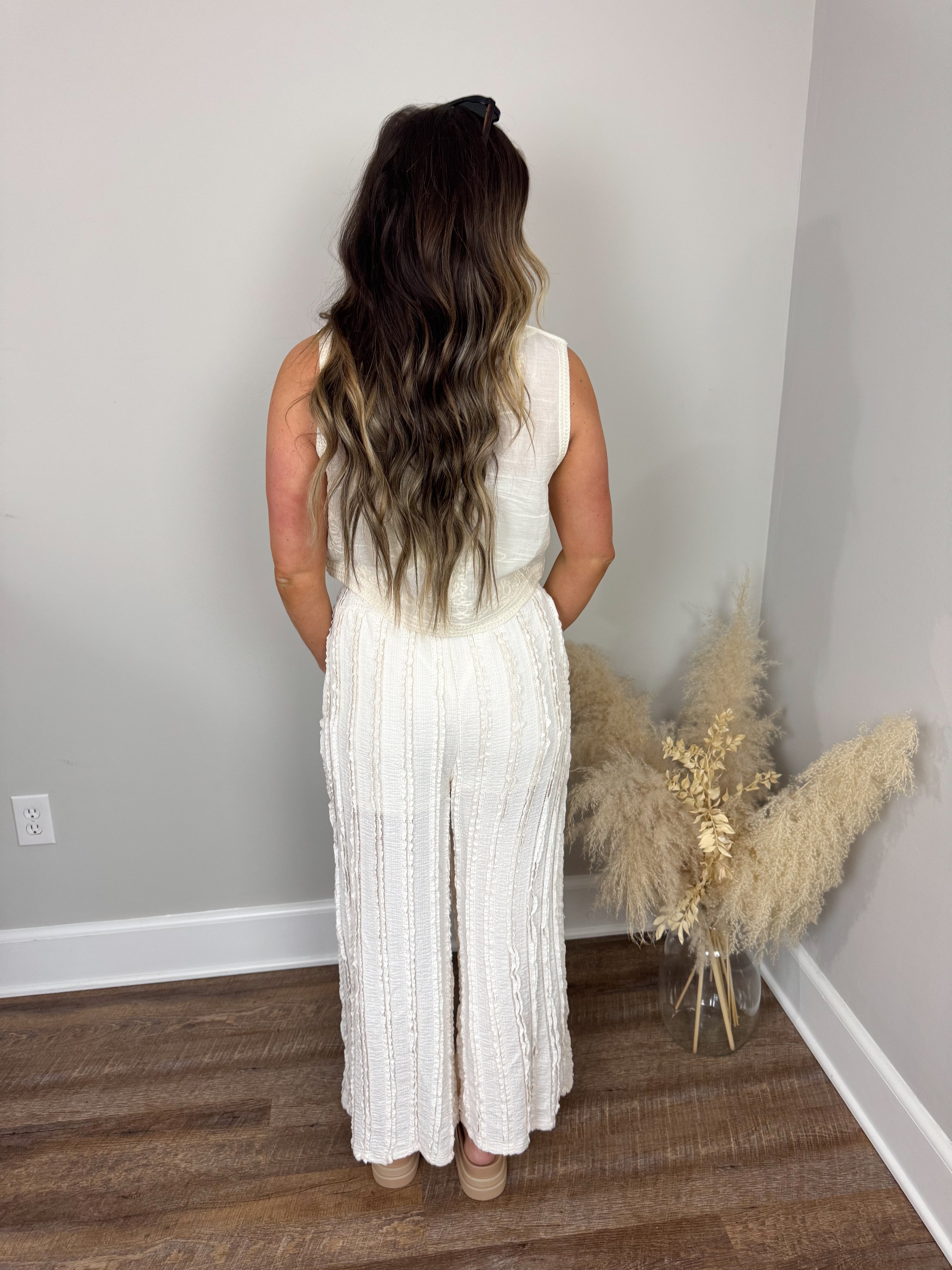 Saint Lucia Lace Pants | Natural