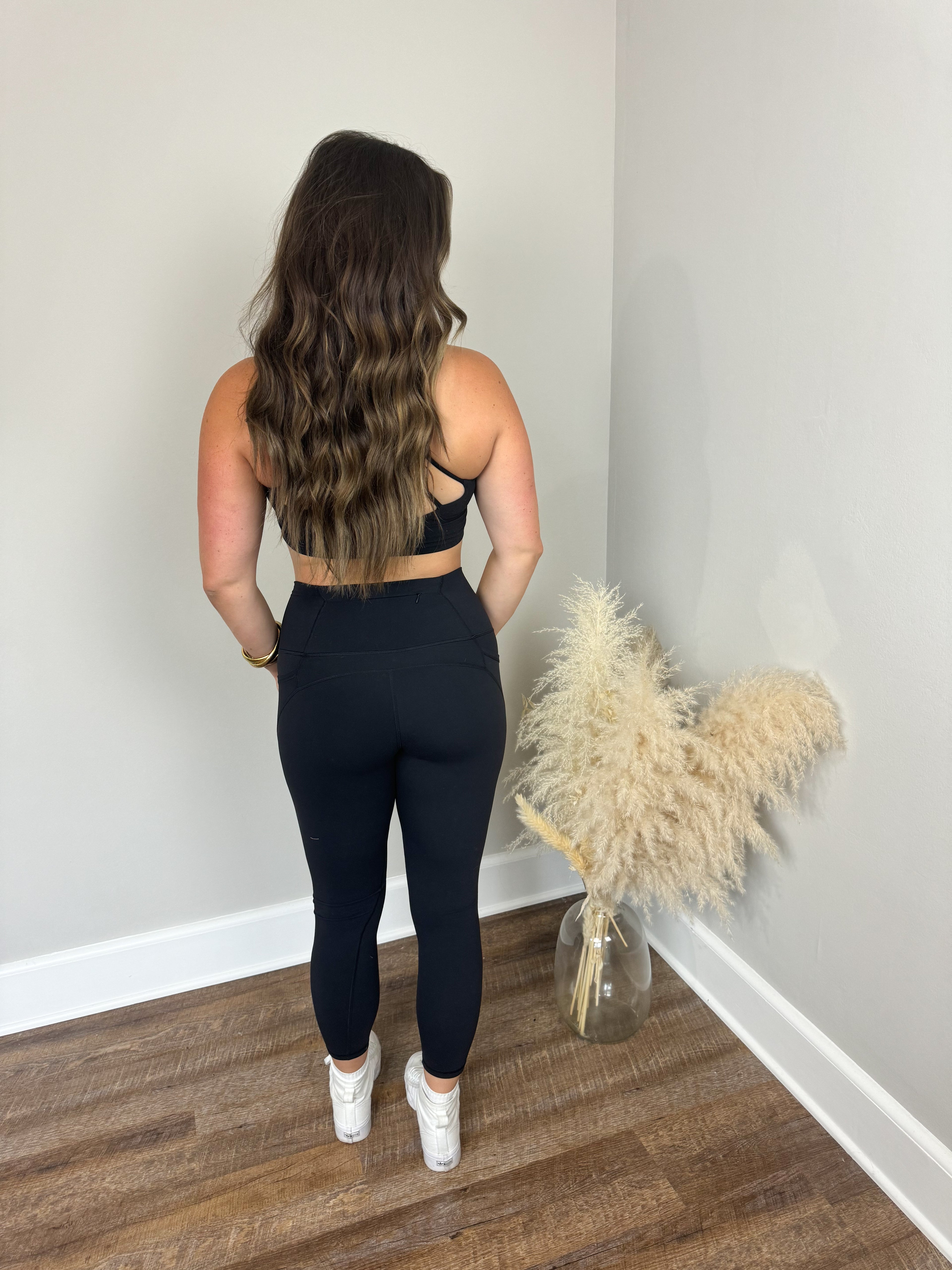 Zen Side Pocket Leggings | Black
