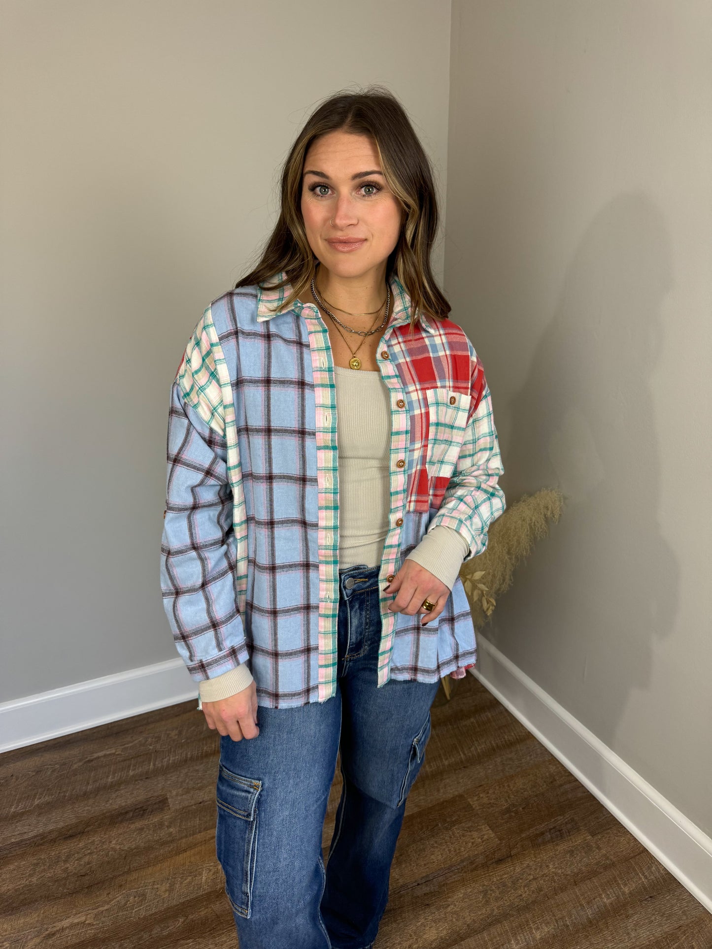 Heartbreaker Plaid Top