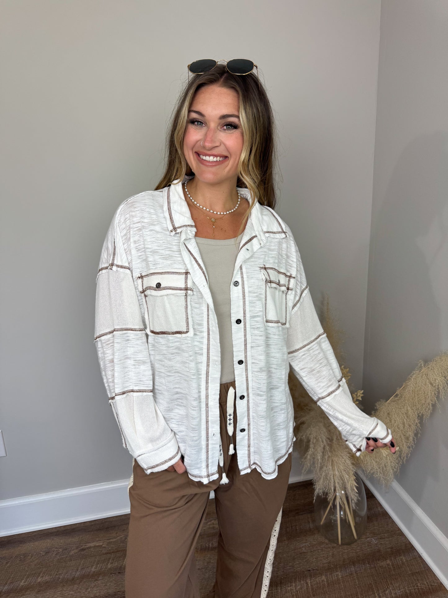 Shelton Contrast Top