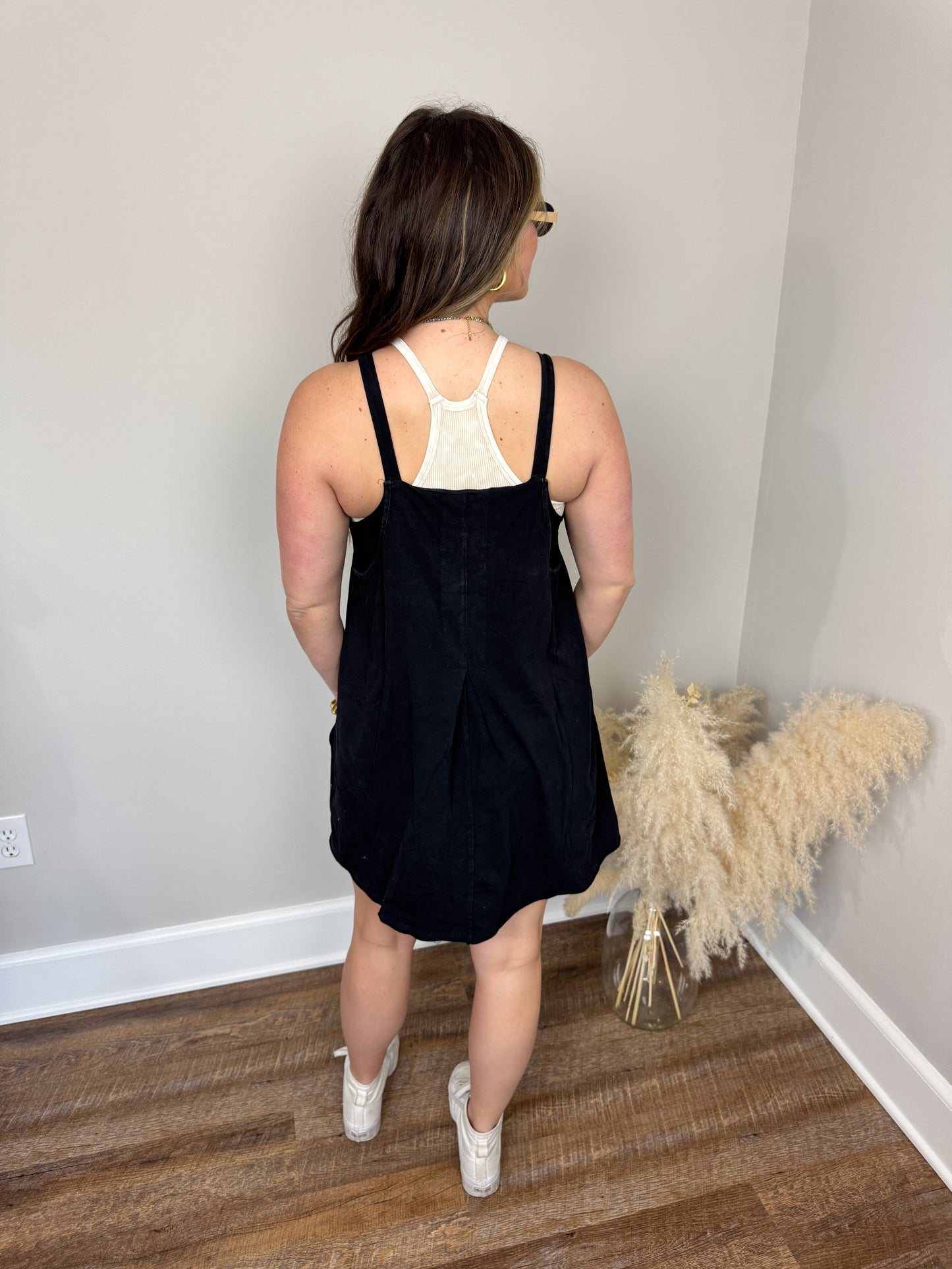 Wildwood Romper Dress | Black