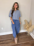 Easy Breezy Striped Top | Blue