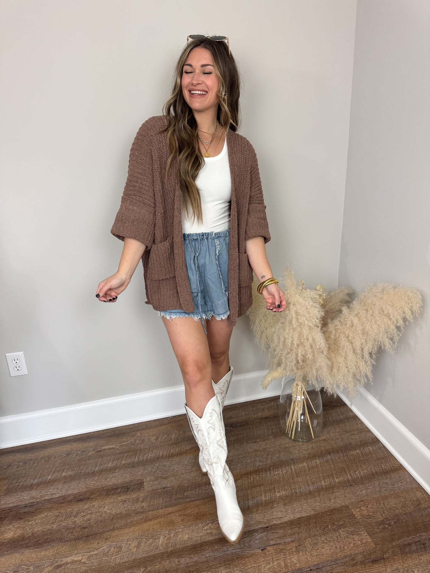 Rowan Chunky Cardigan | Chocolate