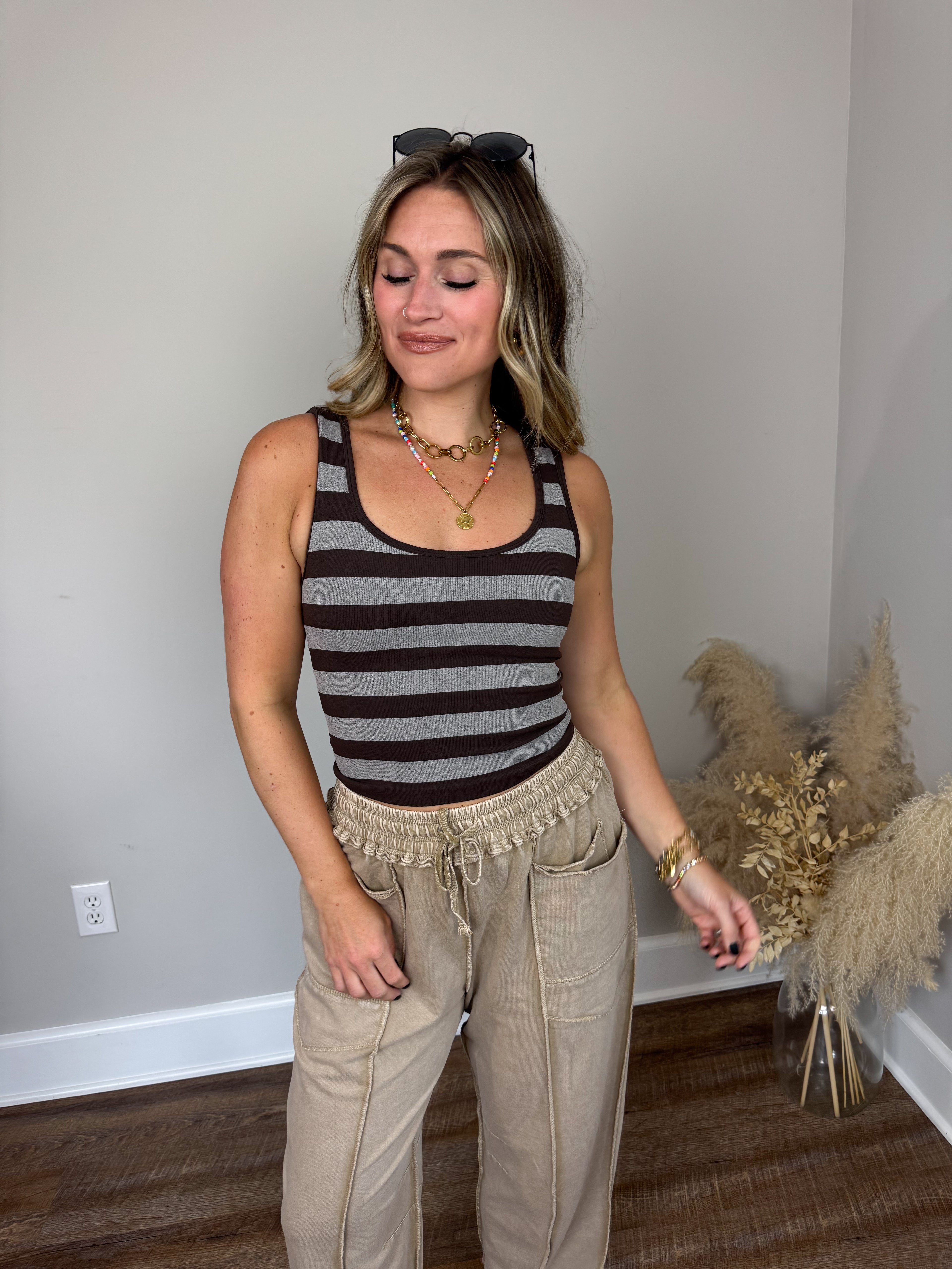 Baseline Padded Tank | Coffee Bean