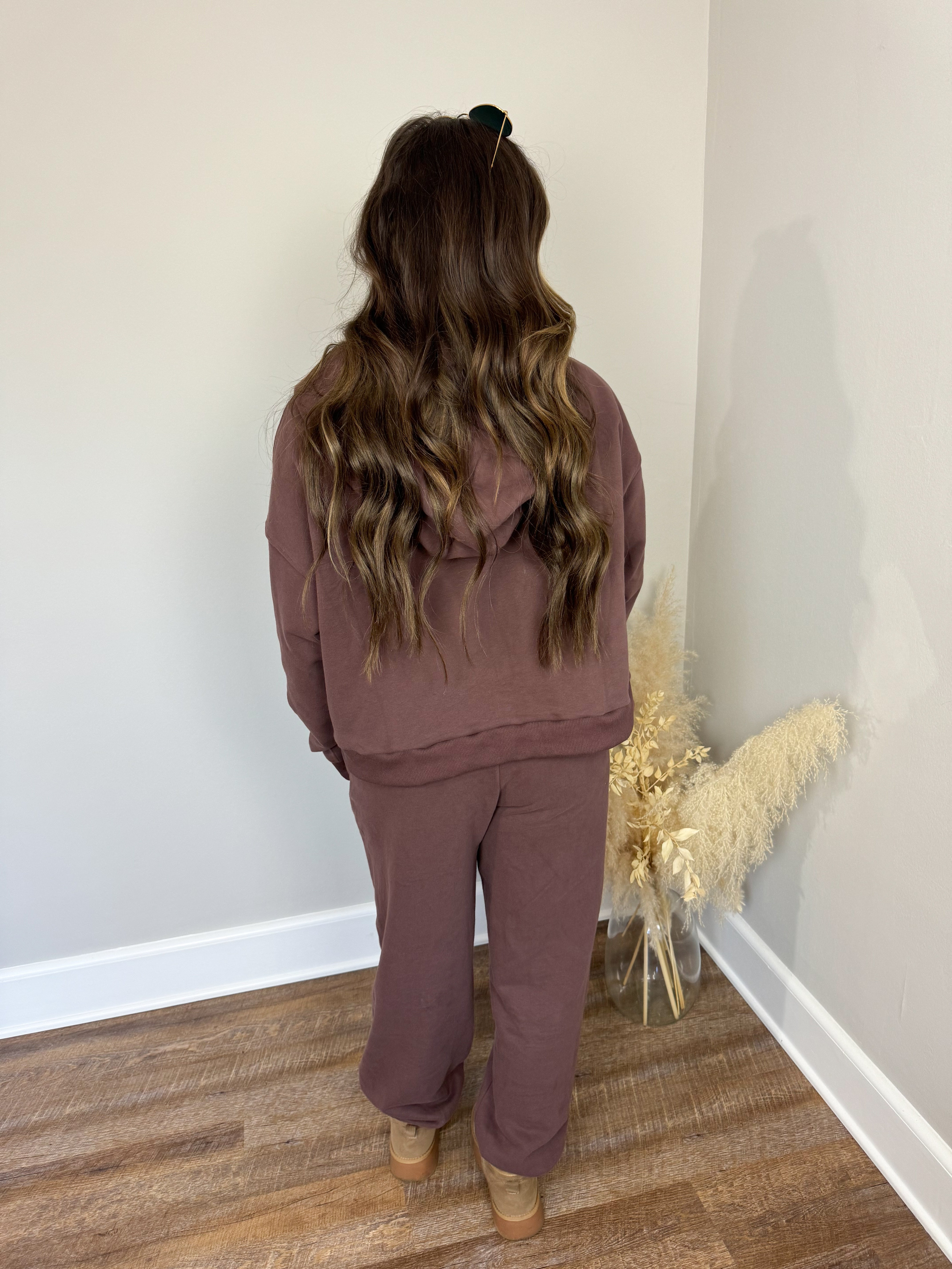 Williams Half Zip Hoodie | Brown