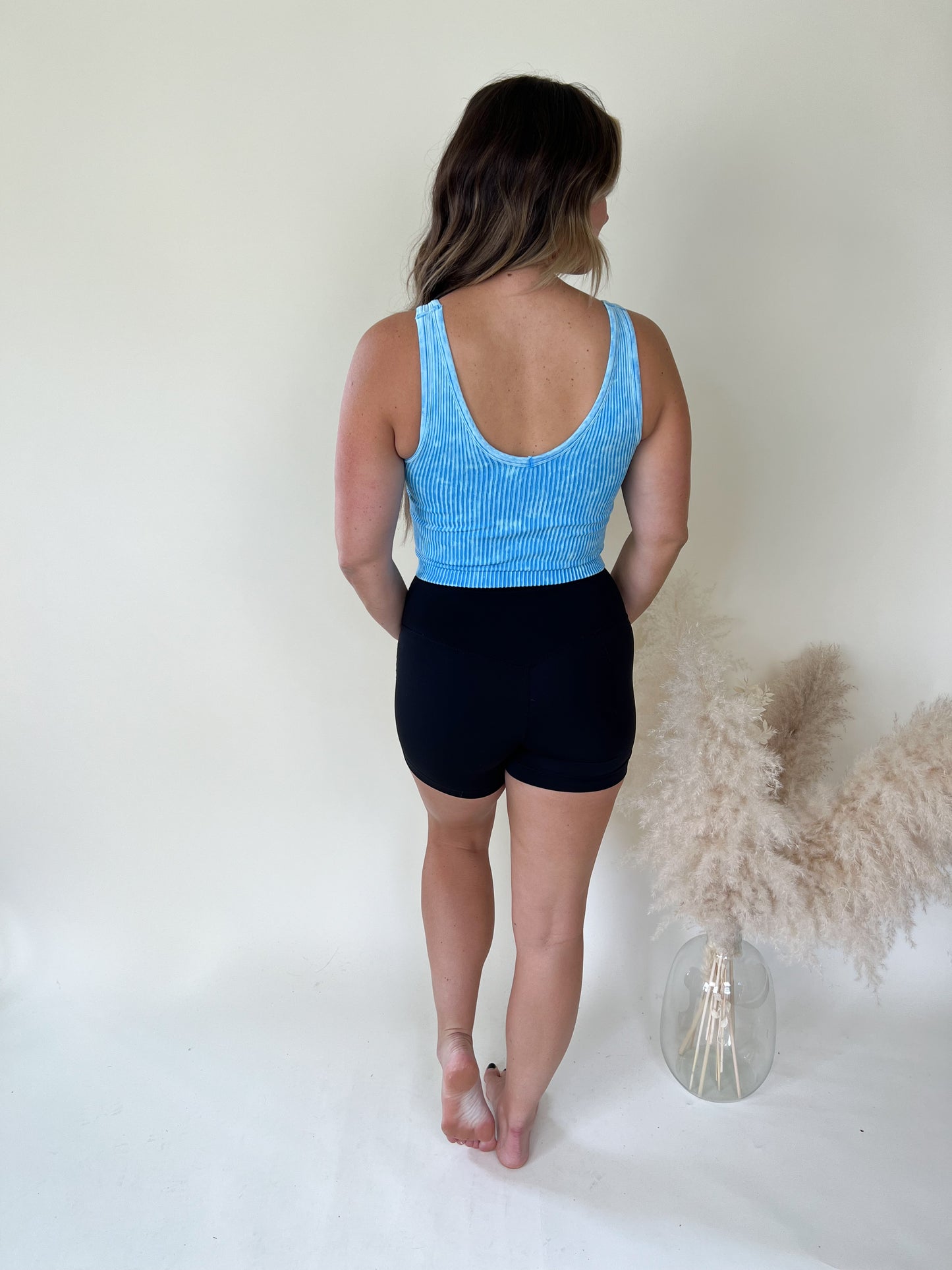 Lover Cropped Tank Top | Deep Sky