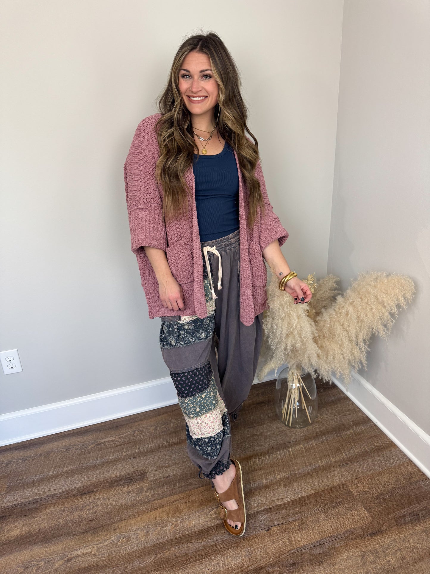 Rowan Chunky Cardigan | Mauve